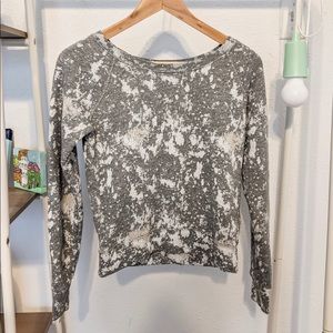 Cropped Paint splatter sweatshirt